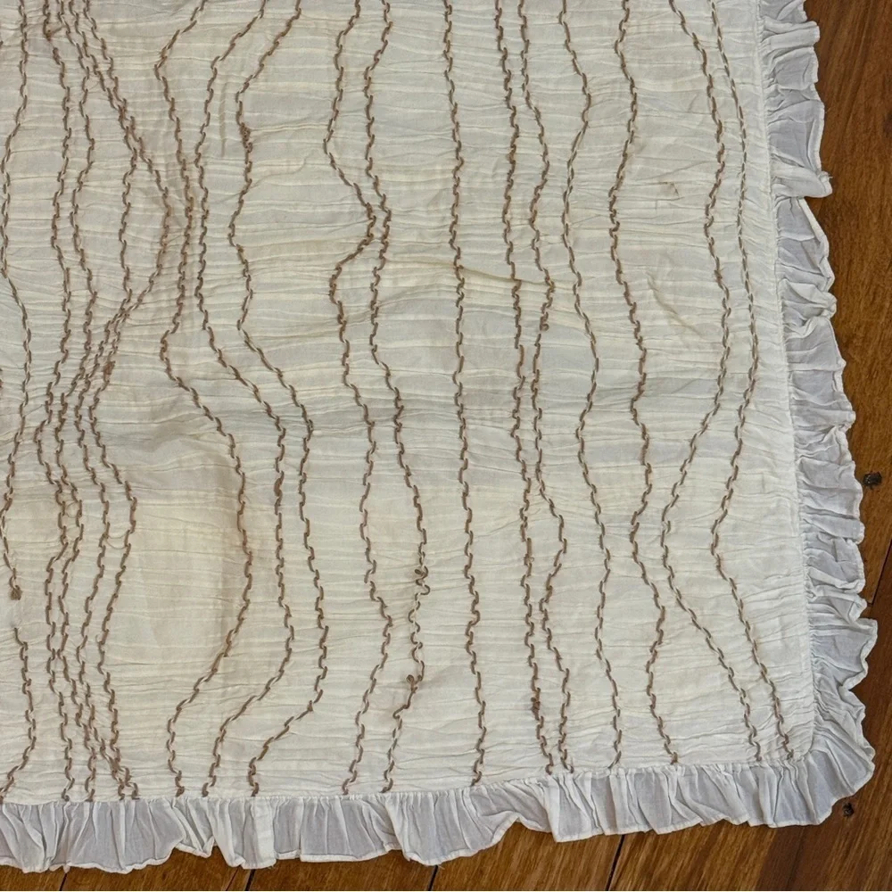 Pottery Barn Smocked Ruffled Euro Sham - Picture 2 of 11